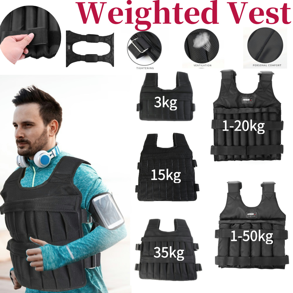 Running Gear Vest - Colete de Peso Ajustável para Treino