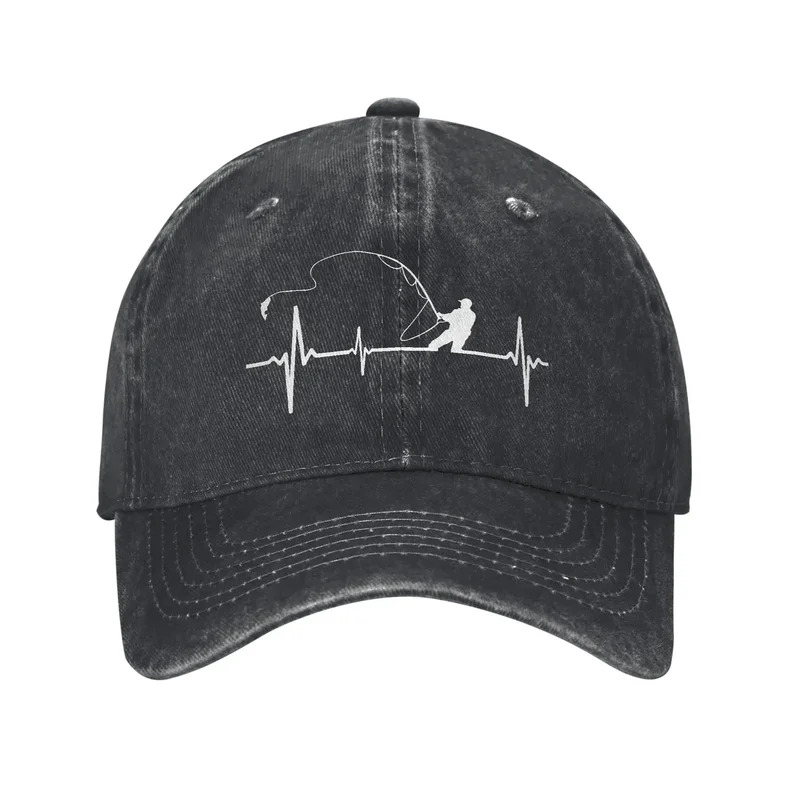 Running Gear Retro - Boné de Beisebol 'Fishing Heartbeat', Boné