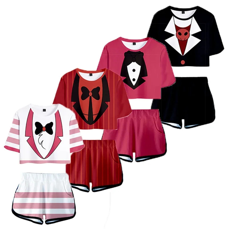 Head Gear Running - Ainiel hazbin cosplay traje roupas camisetas