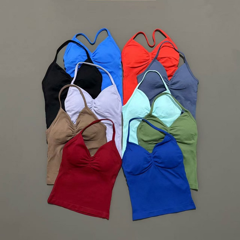 Running Gear Vest - Ginásio esportes topos feminino sem costura