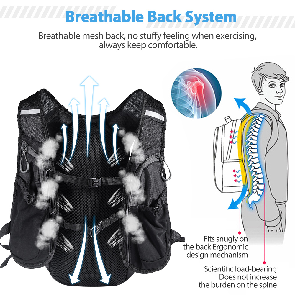 Colete de mochila de corrida c - Running Gear Vest avaliação e preço