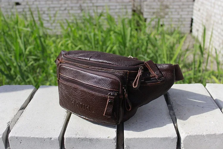 Bolsa de cintura de couro genu - Running Gear Backpack avaliação e preço